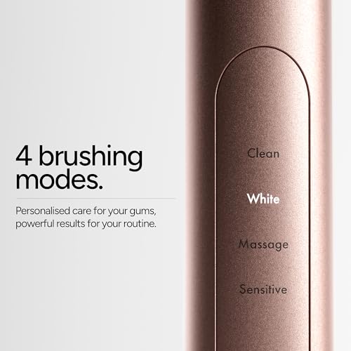 ORDO Sonic+ Electric Toothbrush for Adults, 4 Modes, Rose Gold