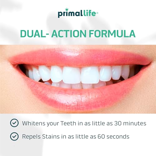 Primal Life Organics Real White Teeth Whitening Pens, All-Natural, Peroxide-Free, Sensitivity-Free, 3 Pack