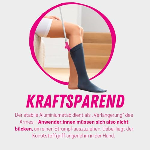 mediven Butler Off Long-Handle Compression Stocking Removal Aid One Size Pink