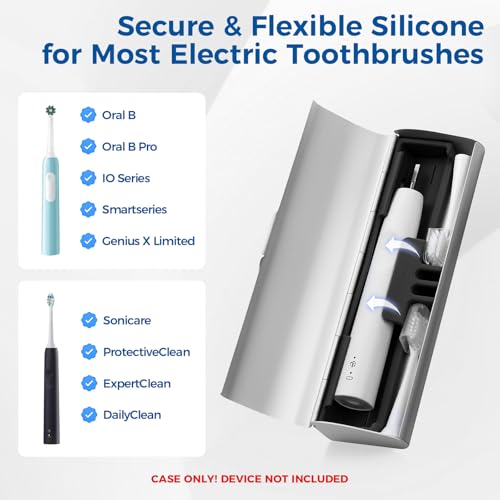 for Waterpik Replacement Heads, and Aluminum Electric Toothbrush Travel Case