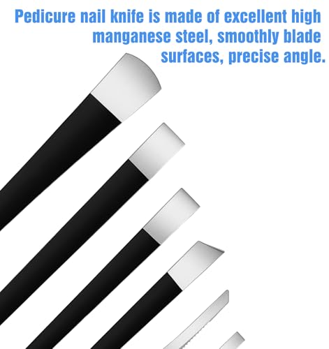 7Pcs Pedicure Knife Set, Stainless Steel Ingrown Toenail Pedicure Knife Set