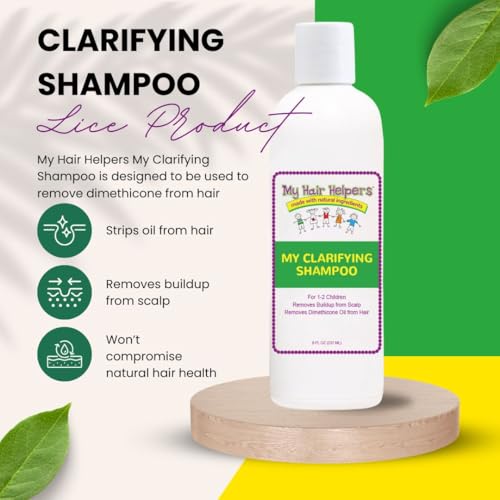 My Hair Helpers Clarifying Shampoo for Lice, Unscented, 8 Ounces