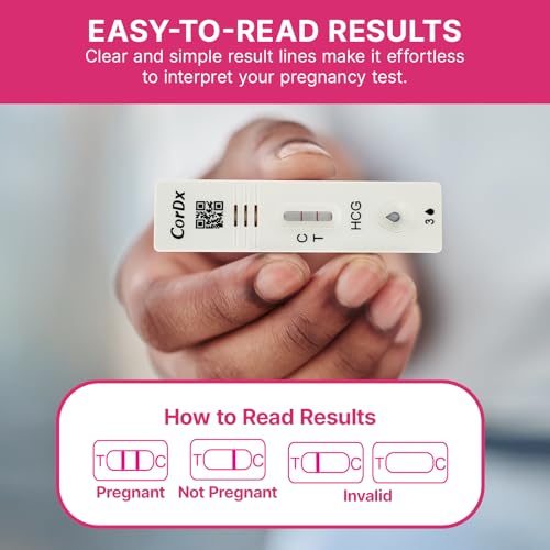 CorDx Early Detection Pregnancy Test Kit, Urine Tests for Easy At Home hCG Level Testing, Tester for Pregnant Women, Clear, Fast and Reliable Result with Over 99% Accuracy, 21 Pack Cassettes 1 Count (Pack of 21)