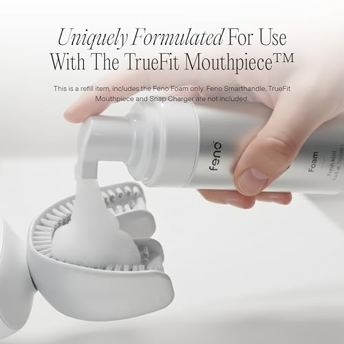 Feno Foam Toothpaste, Fluoride & SLS Free, Mint, 3-Pack, 3.4 Fl Oz Foam Toothpaste Refill 3-Pack