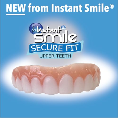 Instant Smile Secure Fit Upper Teeth Veneer - Bright White Shade
