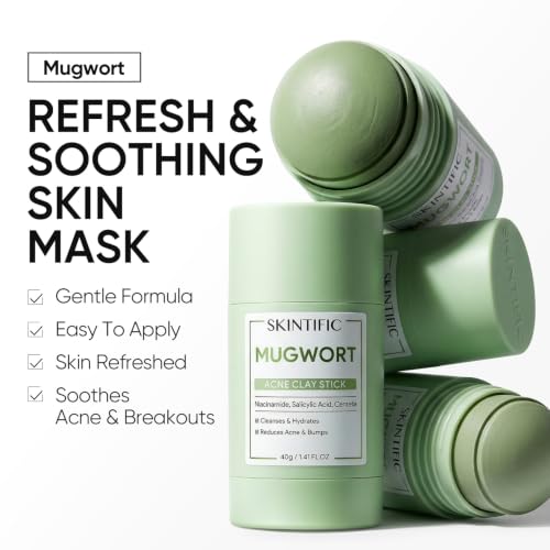 SKINTIFIC Clay Mask Stick Set with Alaska Volcanic Clay & Mugwort