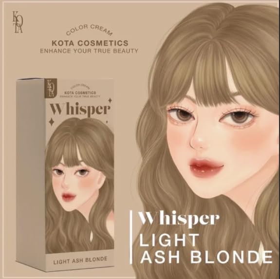 Kota Color Cream Hait Color Organic (Whisper (Light Ash Blonde)), 6.76 Ounce (Pack of 1) Whisper (Light Ash Blonde)