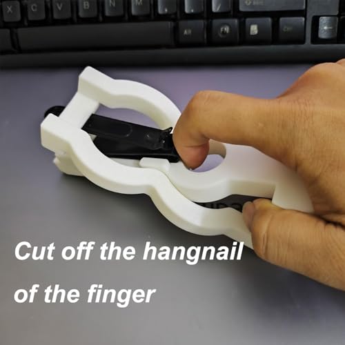 One-Handed Nail Clippers for Elderly or People with a Limb Difference or One-Sided Weakness, Such as Stroke Survivors to Cut Nails Independently (Black) Black