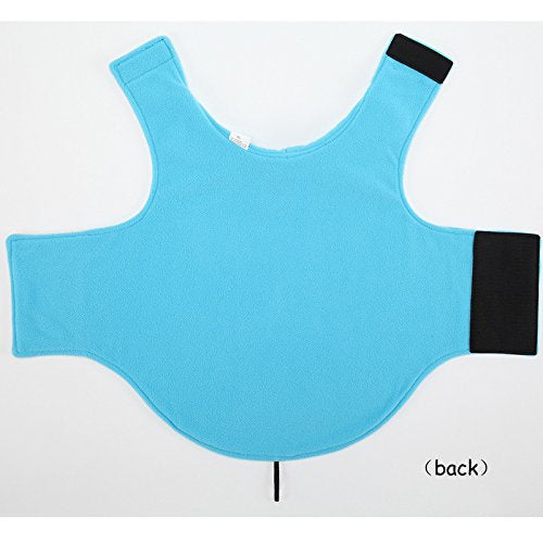 Creation Core Windproof Plush with Sport Vest Dog Clothes Night Reflective Jacket Pet Keep Warm Jacket No Pull No Choke Design Eco-Friendly for Small and Large Big Dog (M, Blue) Medium - BeesActive Australia