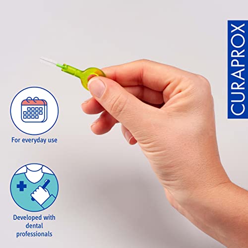 Curaprox Interdental Brushes CPS 011 Prime Refill, Pack of 8, Green, 1.1 mm Diameter, 5 mm Efficiency, Refill Pack, Without Holder
