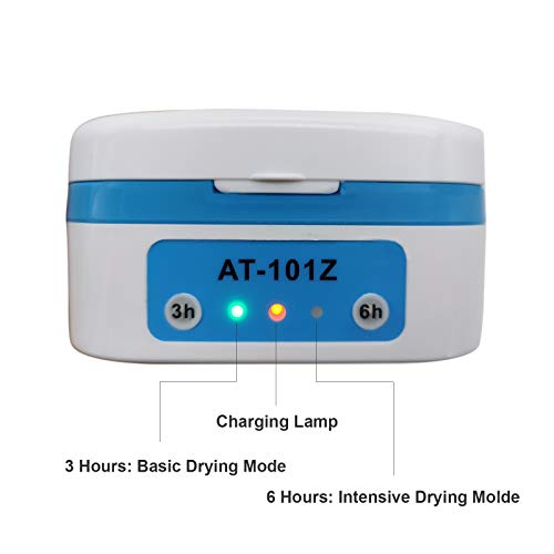 LINKIM Automatic Hearing Aid Dryer & Dehumidifier Ultra Fast Electronic Dry Box for Hearing Amplifiers & Cochlear Implants Removes Sweat & Moisture