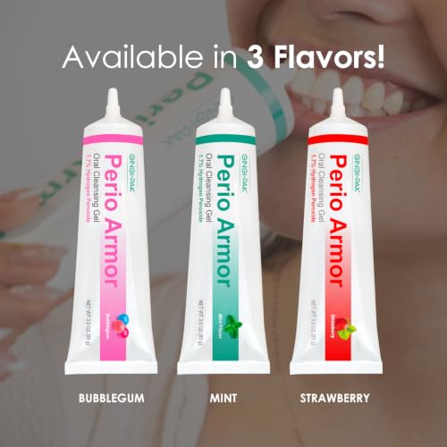 Perio Armor New & Improved Formula - Thick Gel for Dental Trays, Gum Care & Oral Cleansing (Mint), 3 oz, Mint