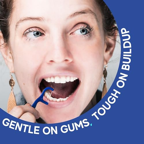 450 Individually Wrapped Floss Picks - Multi-Color Travel Floss Picks - Easy Grip Disposable Floss Picks - Dental Flossers for Teeth - Gently Removes Plaque & Food Particles Between Teeth