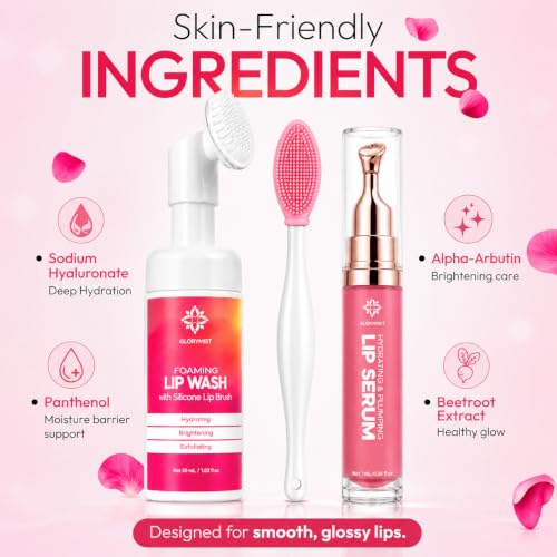 Complete Lip Care Kit for Dry, Dark & Chapped Lips | Daily 3-Step Care