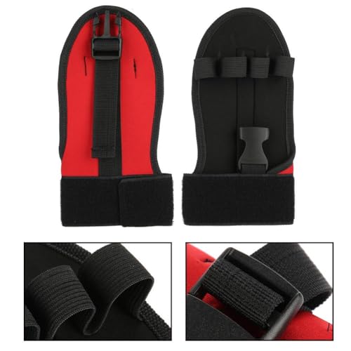 Brrnoo Stroke Recovery Gloves Black Finger Glove Auxiliary Fixed Glove Rehabilitation Training Equipment Hand Fist Stroke Hemiplegia Fixed Hand Fingers Traction Hand Brace Splint Support for(Gloves) Snap-on gloves