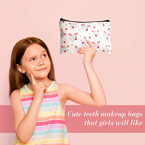 Potchen 20 Pcs Dental Assistant Gifts, Tooth Cosmetic Bags Bulk Pouches