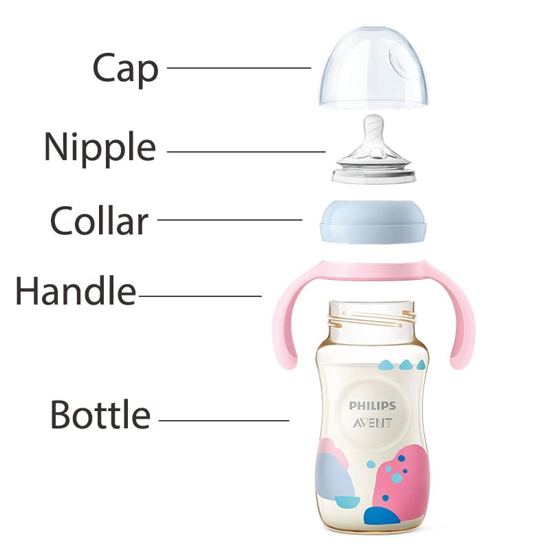 Bottle Collar Screw Ring Replacement Compatible for Avent Natural Baby Feeding Bottles 4 Packs - BeesActive Australia