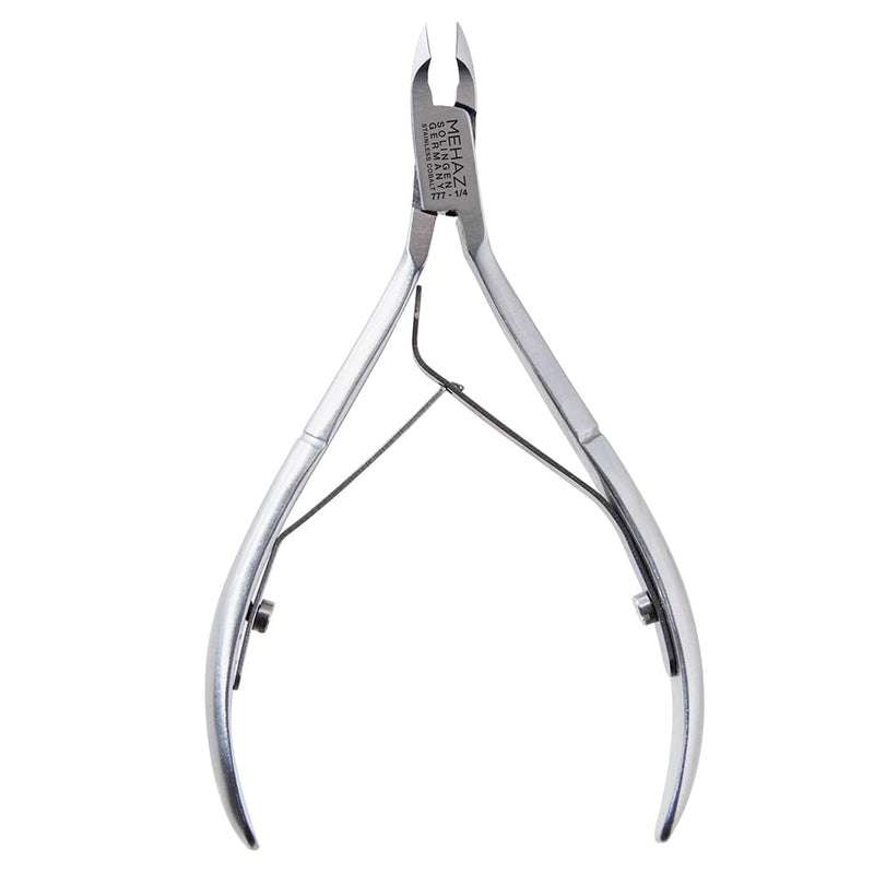 Mehaz Stainless Steel Cobalt Cuticle Trimmer, Nail Cuticle Nipper 1/4 Jaw, Cuticles Remover Clippers for Manicure & Pedicure Nail Tools 1 Count (Pack of 1)
