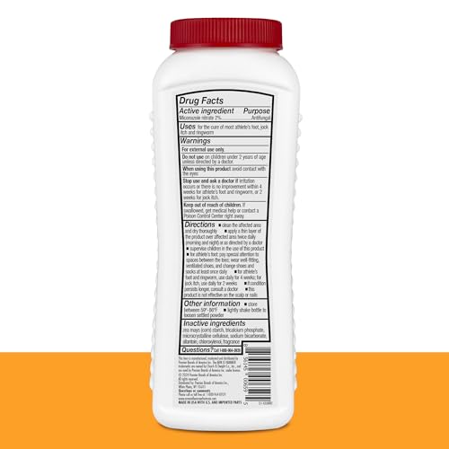 Arm & Hammer Medicated Athlete's Foot Powder, Antifungal Treatment, 3.5 oz 3.5 Ounce (Pack of 1)