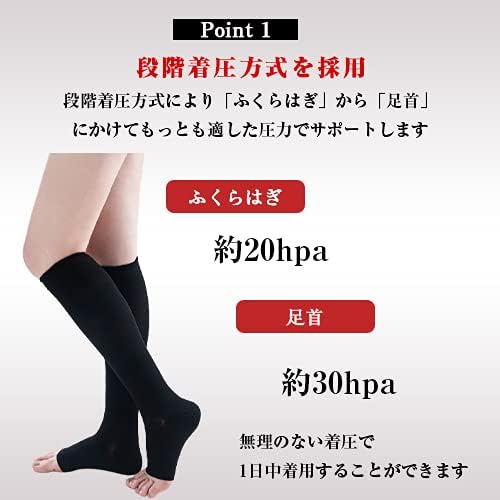 compression socks walkplus + compression socks while sleeping open toe socks office - BeesActive Australia