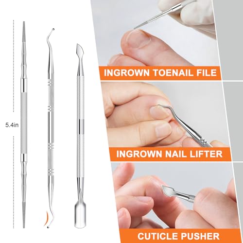 Toenail Clippers for Men Seniors Thick Ingrown Toenails 6PCS Professional