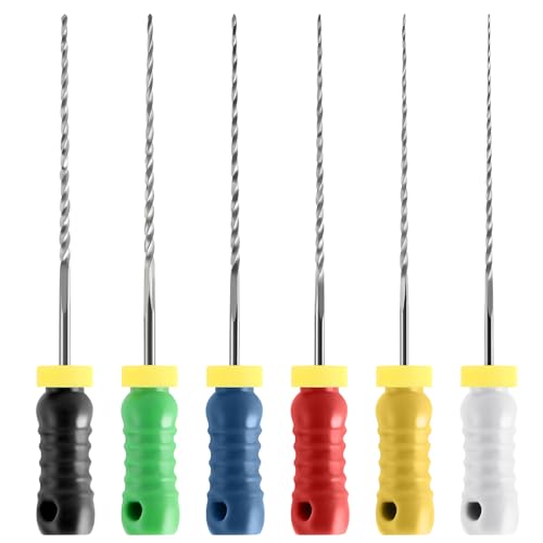 JMU Dental Reamers Files #15-#40 25mm Stainless Steel 6 Pcs/Pack Reamers #15-#40 (25mm) 1