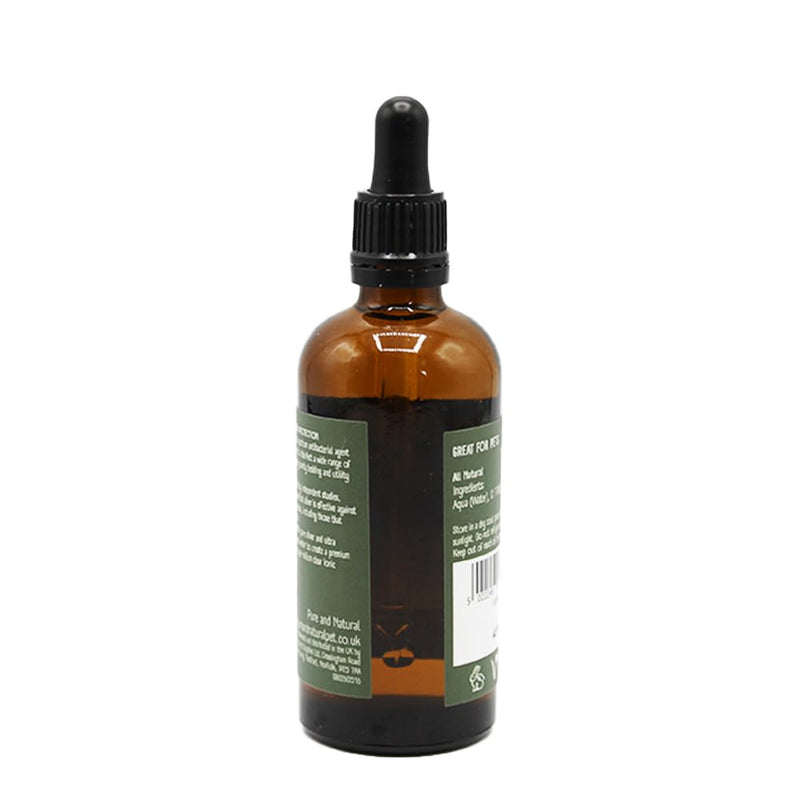Pure & Natural Colloidal Silver 20PPM - High Strength Natural Antibacterial, Antifungal, Anti Itch for Dogs, Cats, other Animals, 100ml with Dropper