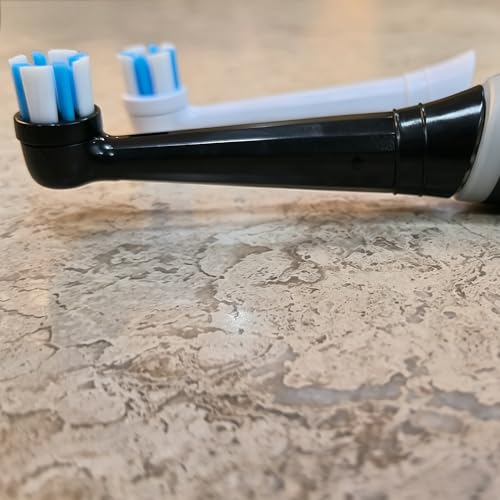 8Pack Only Fit for Oral B iO Series, Replacement Toothbrush Heads Compatible with Oral-B iO 2/3/4/5/6/7/8/9/10/7G, with Covers, Black 8Pack Replacement Toothbrush Heads