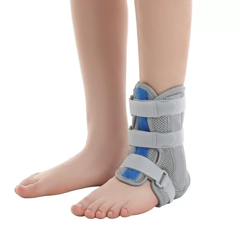Kids Pediatric Ankle Brace, Neoprene Ankle Splint with Adjustable Straps, Universal Fit, Lightweight Support (Large) Large
