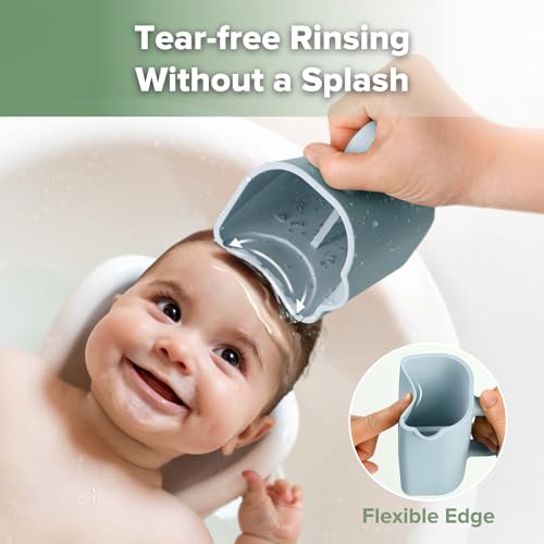 haakaa 360° Baby Toothbrush - Blue Gentle Pour Bath Rinse Cup - Sea Breeze