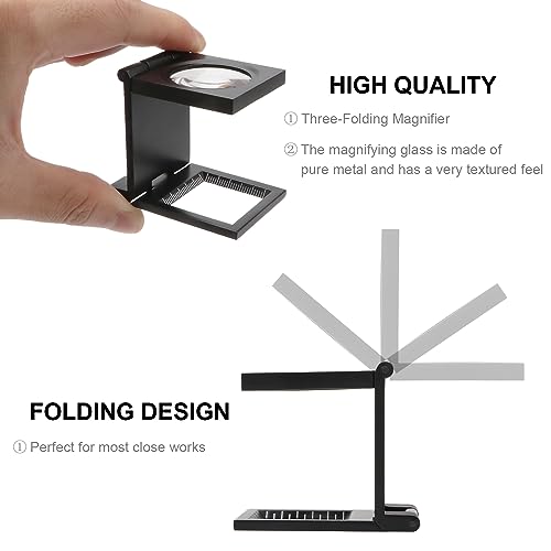 Rongon 10X 28MM Pocket Magnifier Small Folding Jewelers Loupe 5