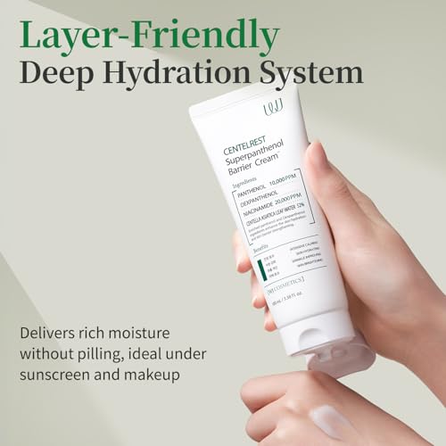 WJ Cosmetics Centelrest Superpanthenol Barrier Cream – Deep Hydrating Face Moisturizer with Panthenol, Niacinamide and Centella Asiatica, Gentle Facial Cream for Skin Barrier Support (3.38 fl. oz)