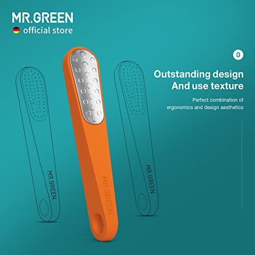 MR.GREEN Foot File Double Sided Callus Remover for Dead Skin Professional Pedicure Tools Callous Scraper Foot Sander Heel Filer (Orange) Orange