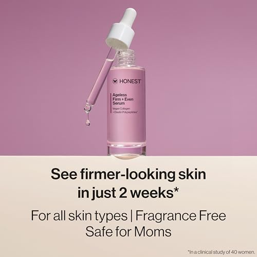 Honest Beauty Ageless Firm and Even Serum, Vegan, Fragrance-Free, 1 fl oz Firming Serum, 1 fl oz