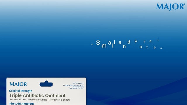 MAJOR Triple Antibiotic Ointment, Original Strength Formula, 1 Oz Tube