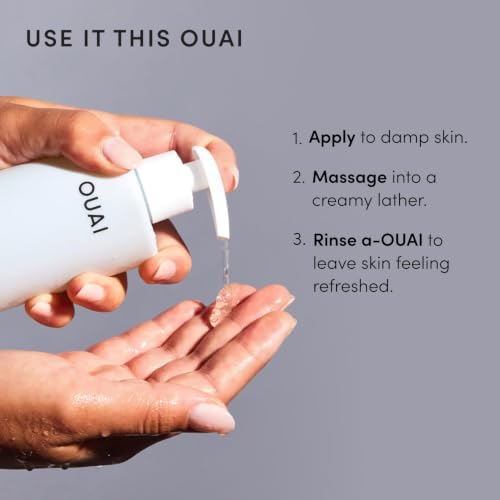 OUAI Detox Facial Cleanser - Face Wash with Glycolic Acid (7.8 fl oz) 7.8 Fl Oz (Pack of 1)