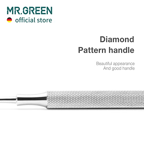 MR.GREEN Multi-Function Nail Care Tools Cuticle Pusher Nail Dirt Cleaner Double Headed Design Pry Up Nails Cuticle Trimmer (Mr-2158) Mr-2158