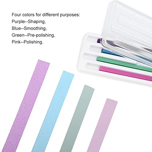 Maxmartt Dental Polishing Kit, 60Pcs/Pack Dental Abrasive Strips Teeth Polishing Finishing Dental Polishing Strips Dental Abrasive Strips Teeth Polishing Gloss Contouring Tools Finishing Teeth File