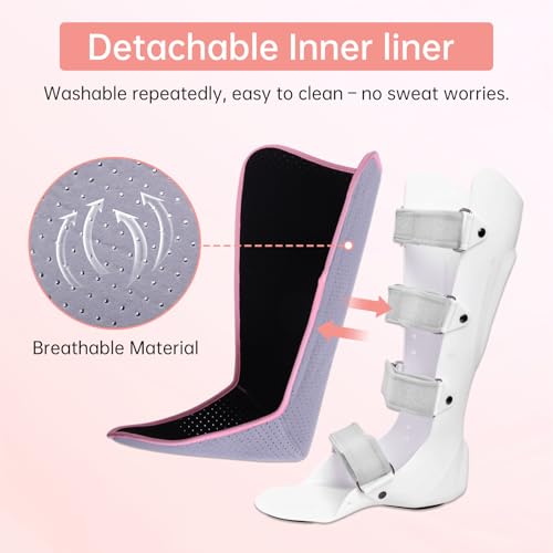 Medical Boots, Ankle Sprain Correction Boots, Ankle Sprain Braces, Walking Boots, Adjustable Splints, Detachable Linings (Long Left Foot)