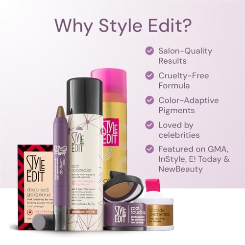 Style Edit Root Touch Up Powder, Light Brown, 0.13 oz 1 Pack