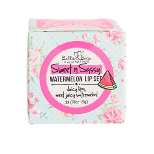 Bella & Bear Sweet 'n' Sassy Watermelon Lip Scrub & Lip Butter Set