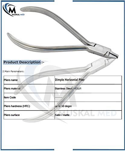 Orthodontic Dental Dimple Horizontal Plier Thermal Forming Retainer Clear Aligner Braces Plier