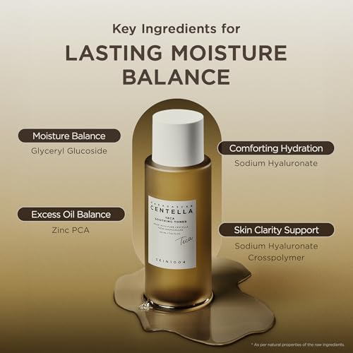 SKIN1004 Madagascar Centella TECA Soothing Toner, 50X Centella Toner for Soothing & Moisturizing, Centella Essence with TECA & PDRN, LHA for Gentle Exfoliation, Korean Skin Care, 7.10 fl.oz / 210ml Barrier Support