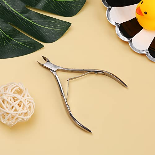 Professional Cuticle Trimmer Cuticle Nippers,Pedicure Nail Care Tool Silver