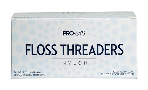 PRO-SYS Dental Floss Threaders, 1000 Count (100 envelopes with 10 threaders Each)