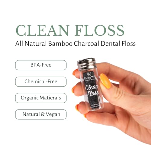 Bamboo Toothbrush, Floss, and Copper Tongue Scraper Set