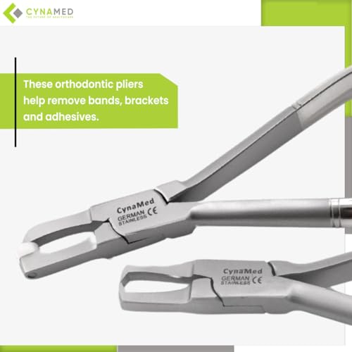 Cynamed Orthodontic Braces Removal Pliers - Professional Bracket Debonding Forceps - Dental Brace Remover Tool - High Precision Grip - Premium Stainless Steel