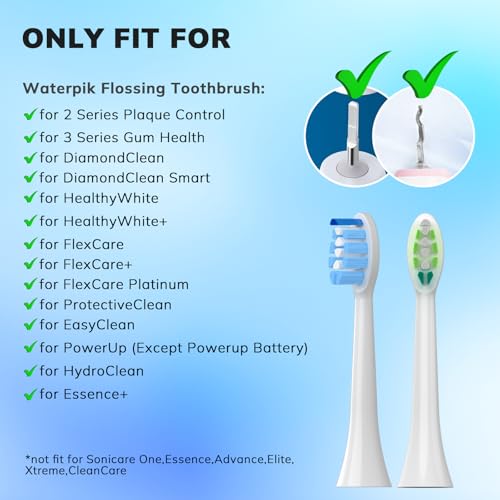 Toothbrush Replacement Heads for Philips Sonicare 16(Green and Blue) Pack Soft Replacement Electric Toothbrush Head Compatible with Philips Sonicare Electric Toothbrush Blue and Green