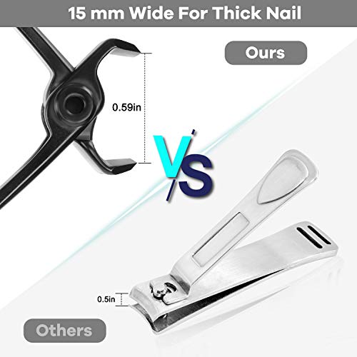 Toenail Clippers for Seniors & Thick Nails Black(AB)