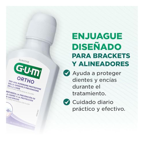Gum Ortho Anti-Plaque Mouthwash 300ml